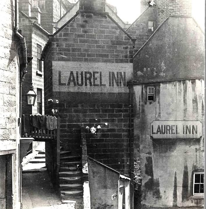 Historic archival photograph of The Laurel Inn